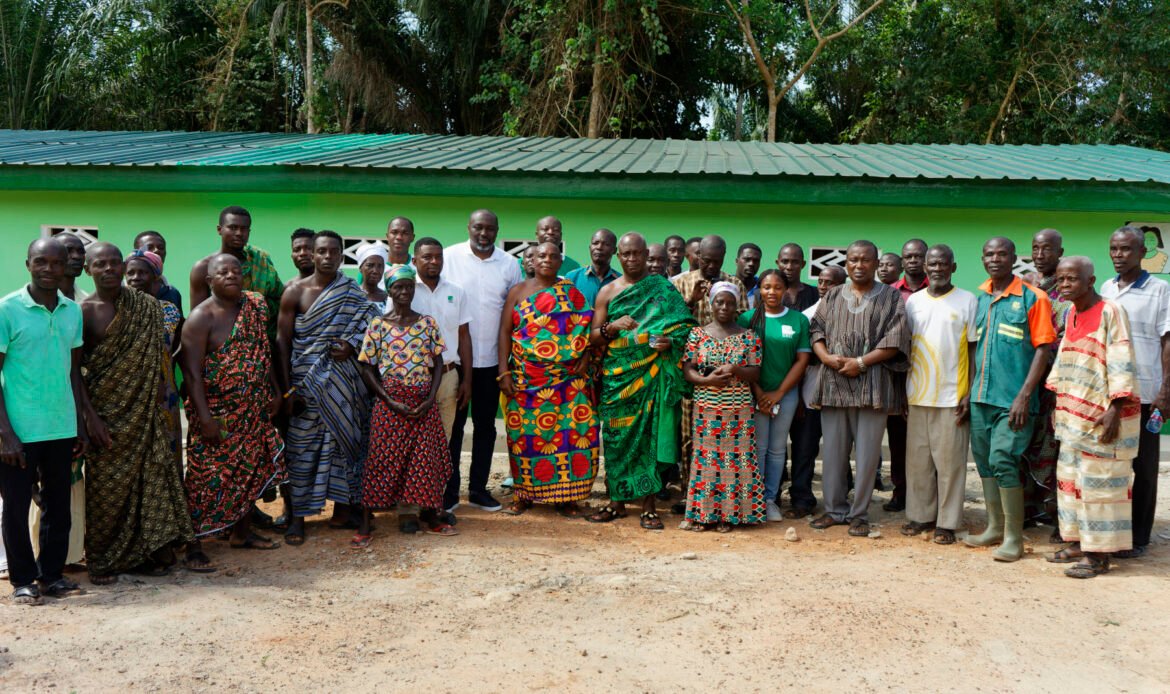 GREL builds 10-seat KVIP for the people of Komanfokrom in the Ahanta West municipality of Western Region.